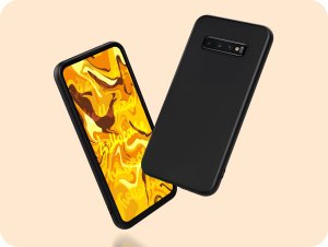 Hello Case ETUI DO SAMSUNG GALAXY S10 PLUS GUMOWE OBUDOWA CZARNE MATOWE SILIKON SLIM 7