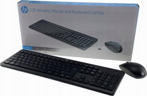 Klawiatura + mysz HP HP 235 Wireless Mouse and Keyboard Combo - Full-size (100%) - RF Wireless - Black - Mouse included 1