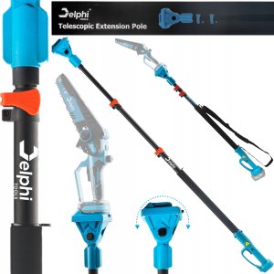 Delphi Tools WYSIĘGNIK TELESKOPOWY PRZEDŁUŻKA RAMIĘ DO PIŁY PILARKI DO GAŁĘZI 120-240 CM 1