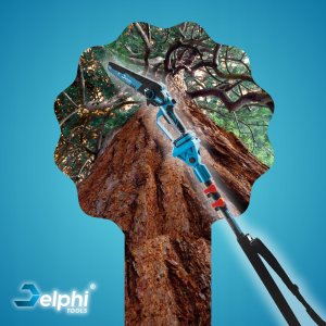 Delphi Tools WYSIĘGNIK TELESKOPOWY PRZEDŁUŻKA RAMIĘ DO PIŁY PILARKI DO GAŁĘZI 120-240 CM 6