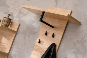 ASM Meble Garderoba do przedpokoju PEDRO IV hickory jackson/czarna 16