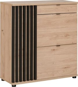 ASM Meble Garderoba do przedpokoju PEDRO IV hickory jackson/czarna 4