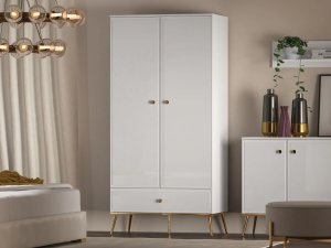 ML Meble Szafa GALENA 2D biały połysk ML MEBLE 4