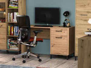 Biurko ML Meble Nikola Dąb Artisan 120 cm x 51 cm 4