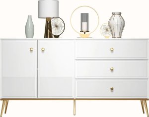 ML Meble Komoda GALENA 2D3S biały połysk ML MEBLE 2