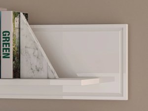 ML Meble Półka GALENA biały połysk ML MEBLE 4