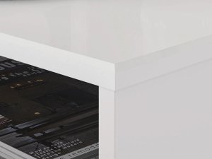 ML Meble Ława GALENA 90x60 biały połysk ML MEBLE 6