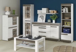 ML Meble Komoda BIANKA 2D4S 165 sosna śnieżna/szara ML MEBLE 13