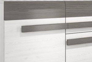 ML Meble Komoda BIANKA 2D4S 165 sosna śnieżna/szara ML MEBLE 5