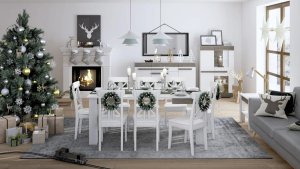 ML Meble Komoda BIANKA 2D4S 165 sosna śnieżna/szara ML MEBLE 9