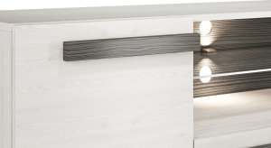 ML Meble Szafka RTV BIANKA 165 sosna śnieżna/szara ML MEBLE 5