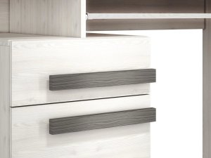 Biurko ML Meble Bianka Szare 150 cm x 55 cm 5