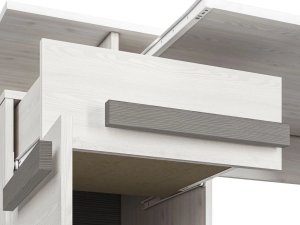 Biurko ML Meble Bianka Szare 150 cm x 55 cm 6