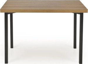 Halmar Zestaw MILTON stół + 4 krzesła dąb naturalny/czarny HALMAR 4