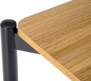 Halmar Zestaw NANDO stół + 2 krzesła dąb naturalny/czarny HALMAR 17