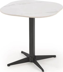 Halmar Ława BORNA S 50x50 biały marmur/czarna HALMAR 2