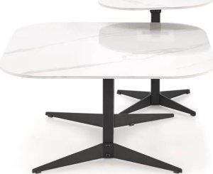 Halmar Ława BORNA S 50x50 biały marmur/czarna HALMAR 8