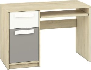 Biurko ML Meble Biurko DOT buk/białe/szare ML MEBLE 1