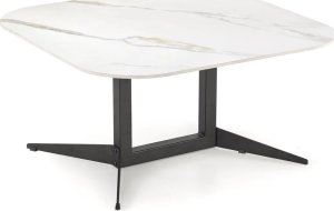 Halmar Ława BORNA 80x80 biały marmur/czarna HALMAR 1