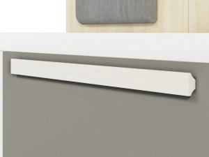 ML Meble Łóżko DOT 90x200 buk/białe/szare z szufladami ML MEBLE 7