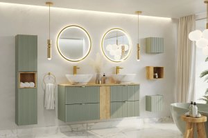 Comad Szafka pod umywalkę LINE REED GREEN D 82-50-2S zielona COMAD 11