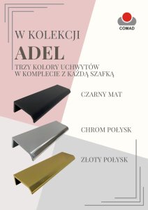 Comad Szafka łazienkowa ADEL CASHMERE 80-01-1D 35cm kaszmirowa COMAD 7