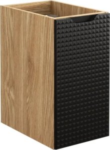 Comad Szafka łazienkowa LUXOR BLACK 81-30-1D 30cm dąb olejowany/czarna COMAD 1
