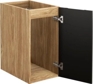 Comad Szafka łazienkowa LUXOR BLACK 81-30-1D 30cm dąb olejowany/czarna COMAD 3