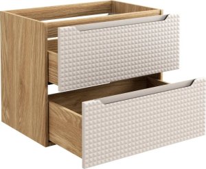 Comad Szafka pod umywalkę LUXOR BEIGE 82-70-2S 70cm dąb olejowany/beżowa COMAD 2