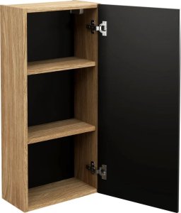 Comad Szafka łazienkowa LUXOR BLACK 83-35-1D 35cm dąb olejowany/czarna COMAD 3