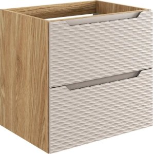 Comad Szafka pod umywalkę OCEAN BEIGE 82-60-2S 60cm dąb olejowany/beżowa COMAD 1