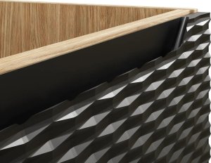 Comad Szafka pod umywalkę OCEAN BLACK 82-70-2S 70cm dąb olejowany/czarna COMAD 5