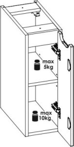 Comad Szafka łazienkowa NOVA OAK 81-20-1D 20cm dąb coast evoke COMAD 4