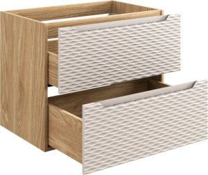 Comad Szafka pod umywalkę OCEAN BEIGE 82-70-2S 70cm dąb olejowany/beżowa COMAD 3