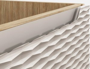 Comad Szafka pod umywalkę OCEAN BEIGE 82-70-2S 70cm dąb olejowany/beżowa COMAD 6