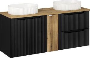 Comad Szafka łazienkowa NOVA BLACK D2 81-20-1D 20cm czarna COMAD 7