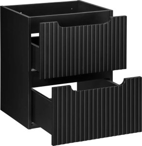 Comad Szafka pod umywalkę NOVA BLACK 82-50-2S 50cm czarna COMAD 3