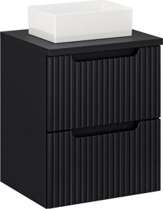 Comad Szafka pod umywalkę NOVA BLACK 82-50-2S 50cm czarna COMAD 6