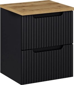 Comad Szafka pod umywalkę NOVA BLACK 82-50-2S 50cm czarna COMAD 9