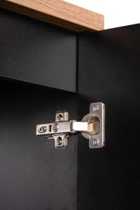Comad Szafka łazienkowa NOVA BLACK D2 81-30-1D 30cm czarna COMAD 6