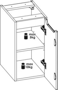 Comad Szafka łazienkowa NOVA OAK 81-30-1D 30cm dąb coast evoke COMAD 4