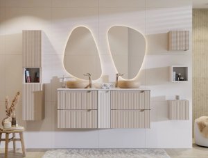 Comad Szafka pod umywalkę NOVA CASHMERE 82-60-2S 60cm kaszmirowa COMAD 11