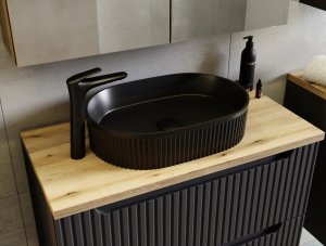 Comad Szafka pod umywalkę NOVA BLACK 82-60-2S 60cm czarna COMAD 11