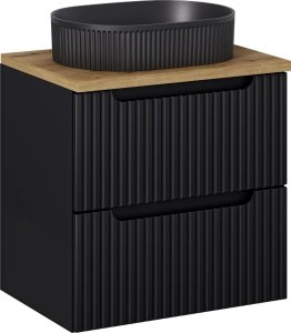 Comad Szafka pod umywalkę NOVA BLACK 82-60-2S 60cm czarna COMAD 18