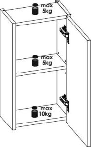 Comad Szafka łazienkowa NOVA OAK 83-30-1D 30cm dąb coast evoke COMAD 4