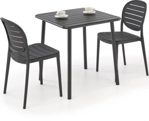 Halmar Stolik ogrodowy BOSCO 70x70 czarny HALMAR 6