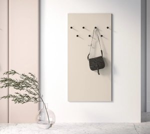 ML Meble Wieszak ścienny ELLEN 7G kaszmir/czarny ML MEBLE 3