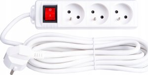 KELTIN Przedłużacz elektryczny – listwa zasilająca biała 3 gniazda 5m (40) 3