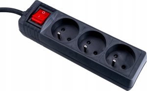 KELTIN Przedłużacz elektryczny – listwa zasilająca czarna 3 gniazda 5m (40) 5