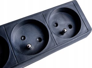 KELTIN Przedłużacz elektryczny – listwa zasilająca czarna 3 gniazda 5m (40) 6